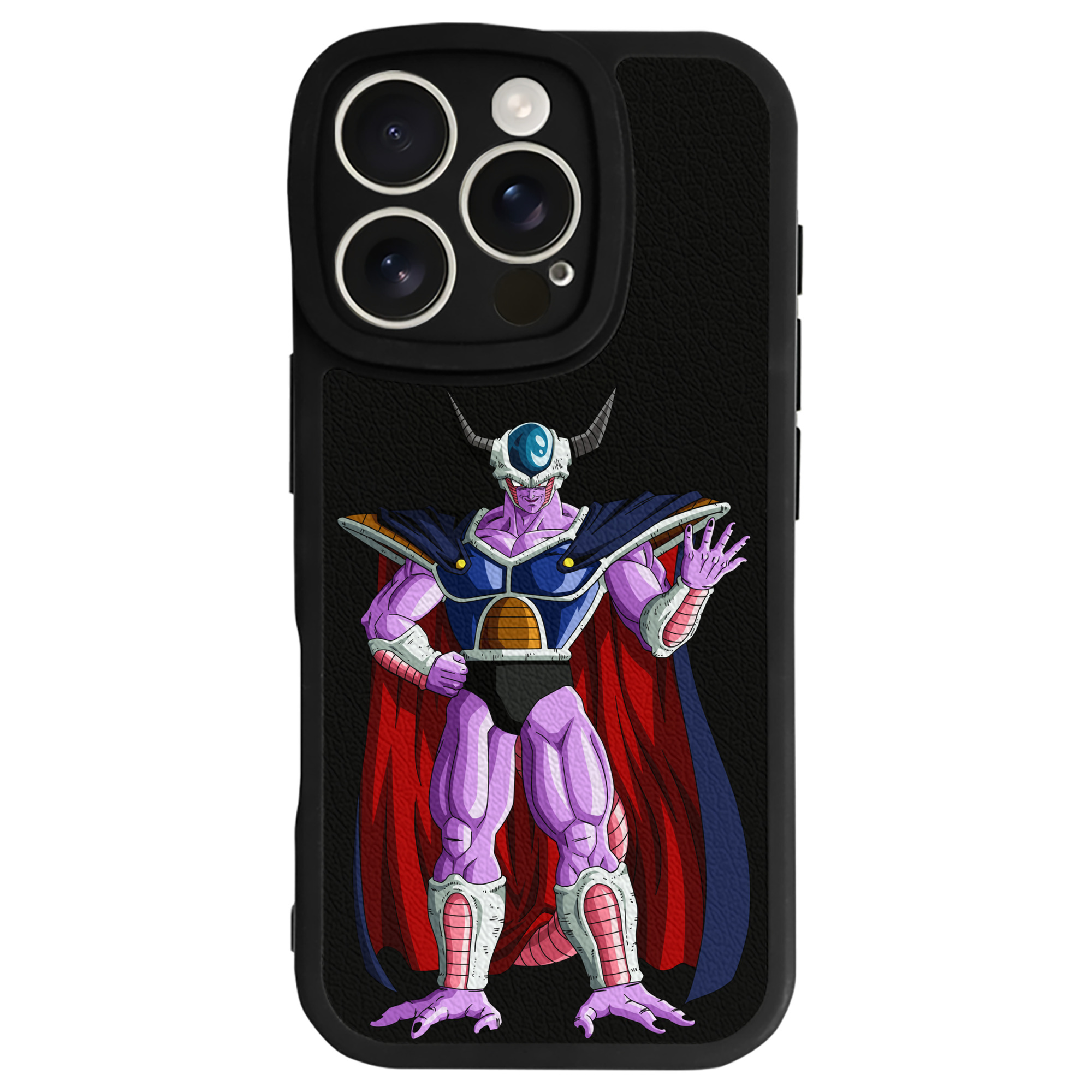 （画像用） ドラゴンボール コルド大王 DRAGON BALL King Cold 【iPhone 16シリーズ対応】シリコンスマホケース（レザー調） 材質：シリコン